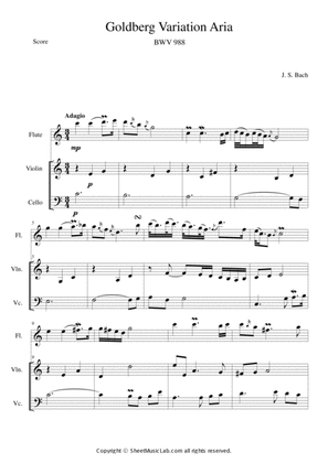 Goldberg Variation Aria (BWV 988) in C