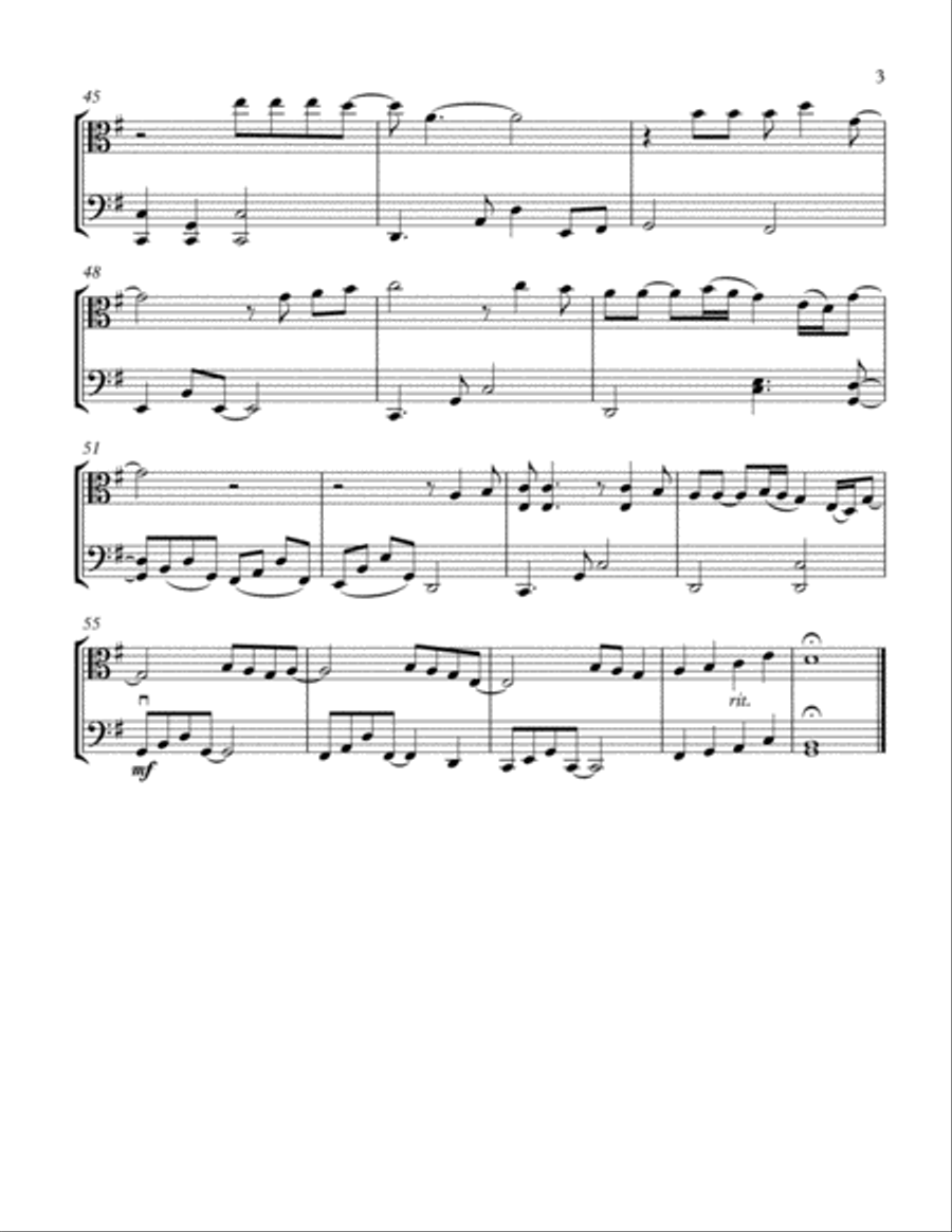 Wonderful Tonight String Duet scores gallery preview page 4