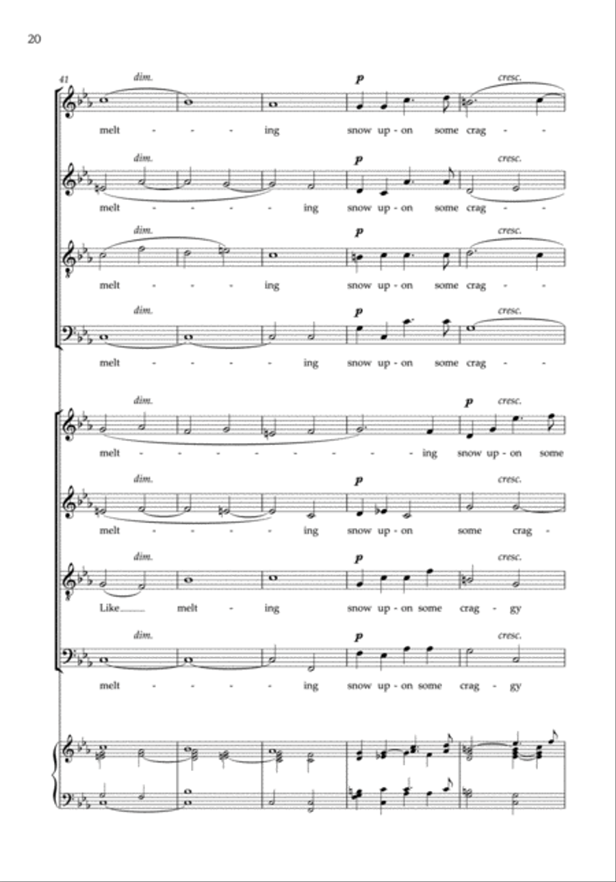 Two Partsongs for mixed voices 4-Part scores gallery preview page 4