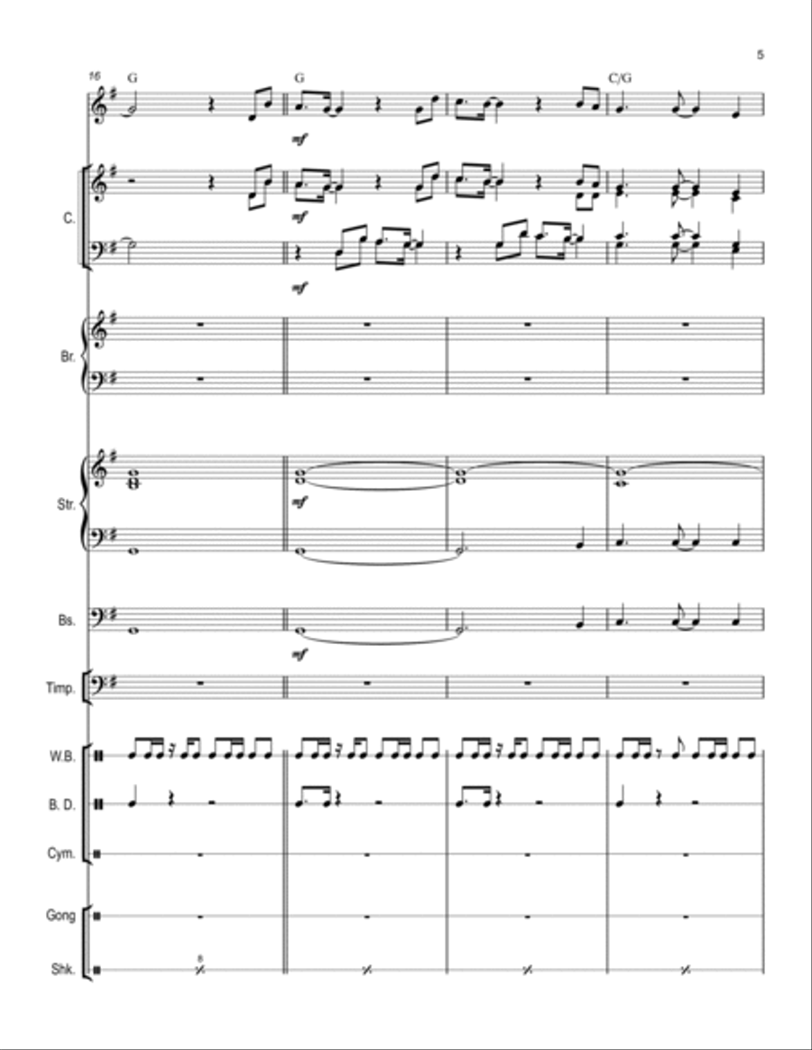 Kia Hora Te Marino Choir scores gallery preview page 5
