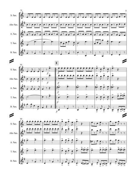 March - The Black Horse Troop (for Saxophone Quartet SATB or AATB) image number null