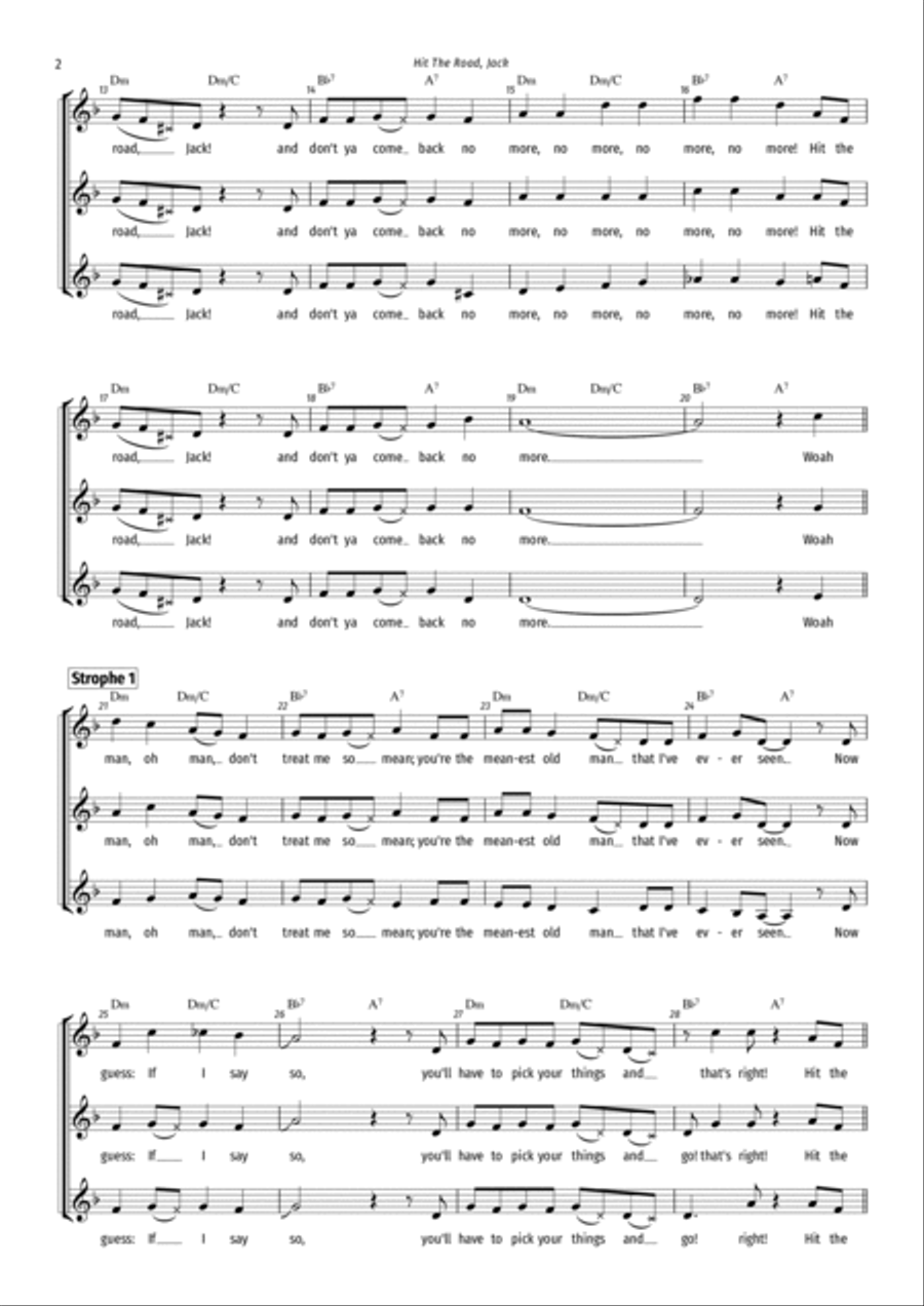 Hit The Road Jack Jazz Ensemble scores gallery preview page 2