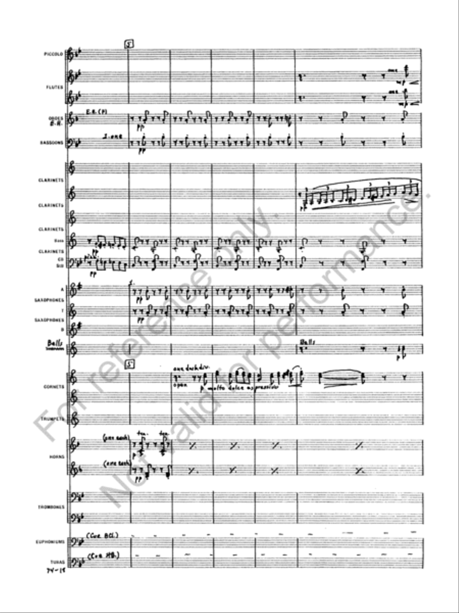 Capriccio Italien Concert Band scores gallery preview page 20