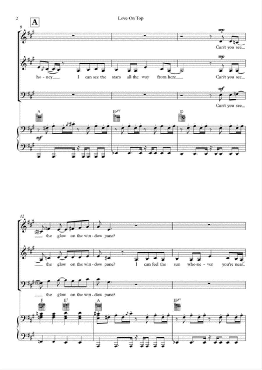 Love On Top Love On Top 3-Part scores gallery preview page 2