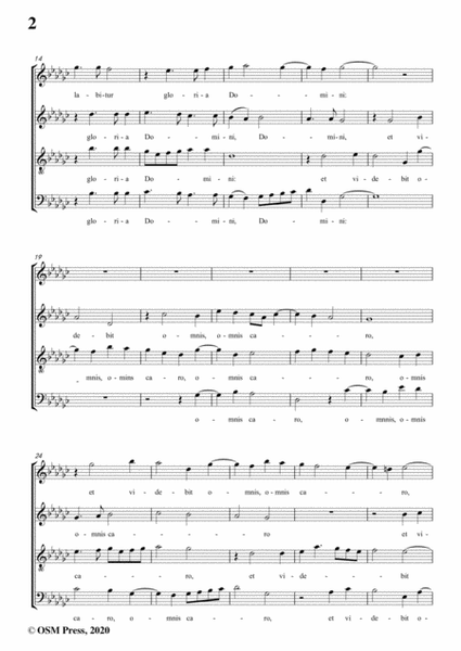 Fux-Revelabitur gloria Domini,K284,in e flat minor,for A cappella