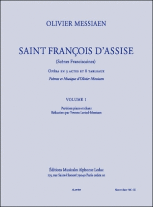 Saint Francis Of Assisi - Volume 1 (opera)