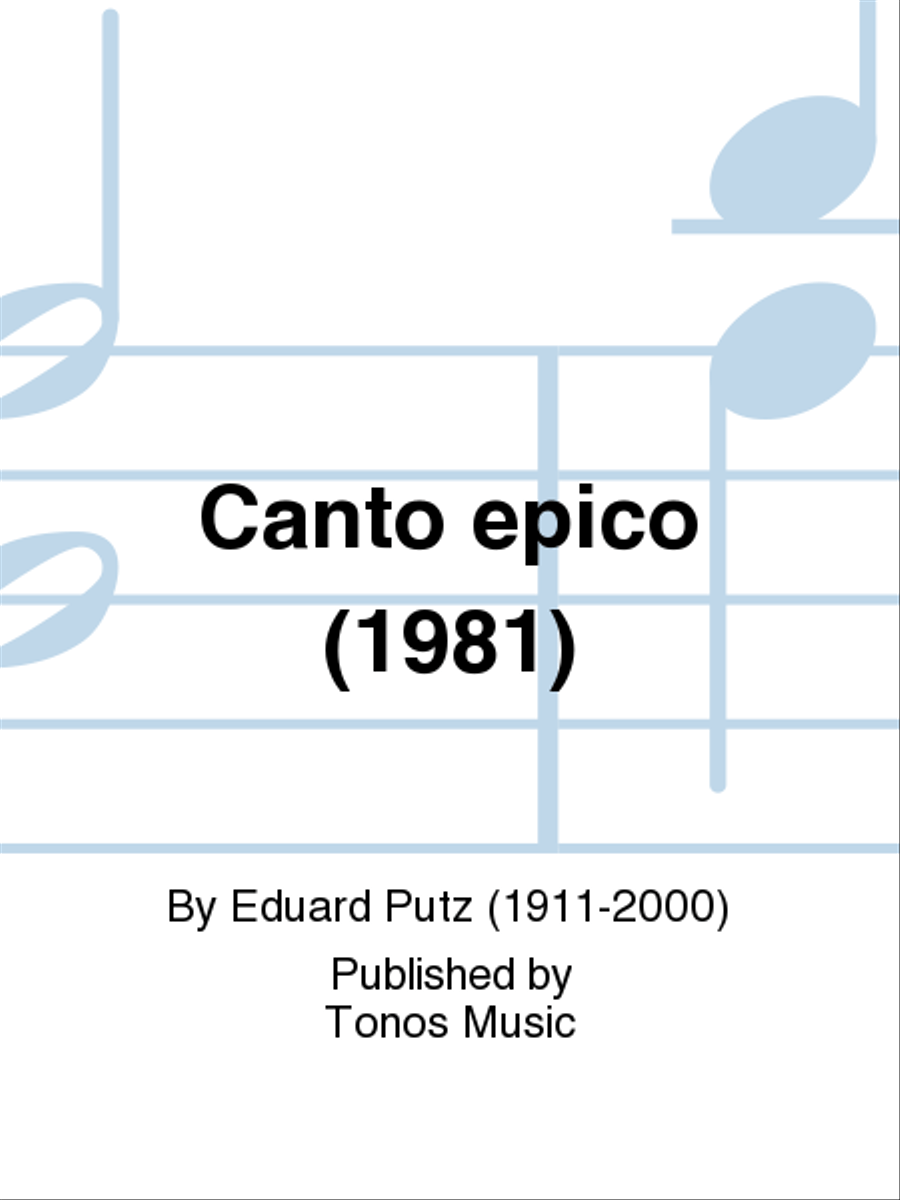 Canto epico (1981) String Quartet scores gallery preview page 1