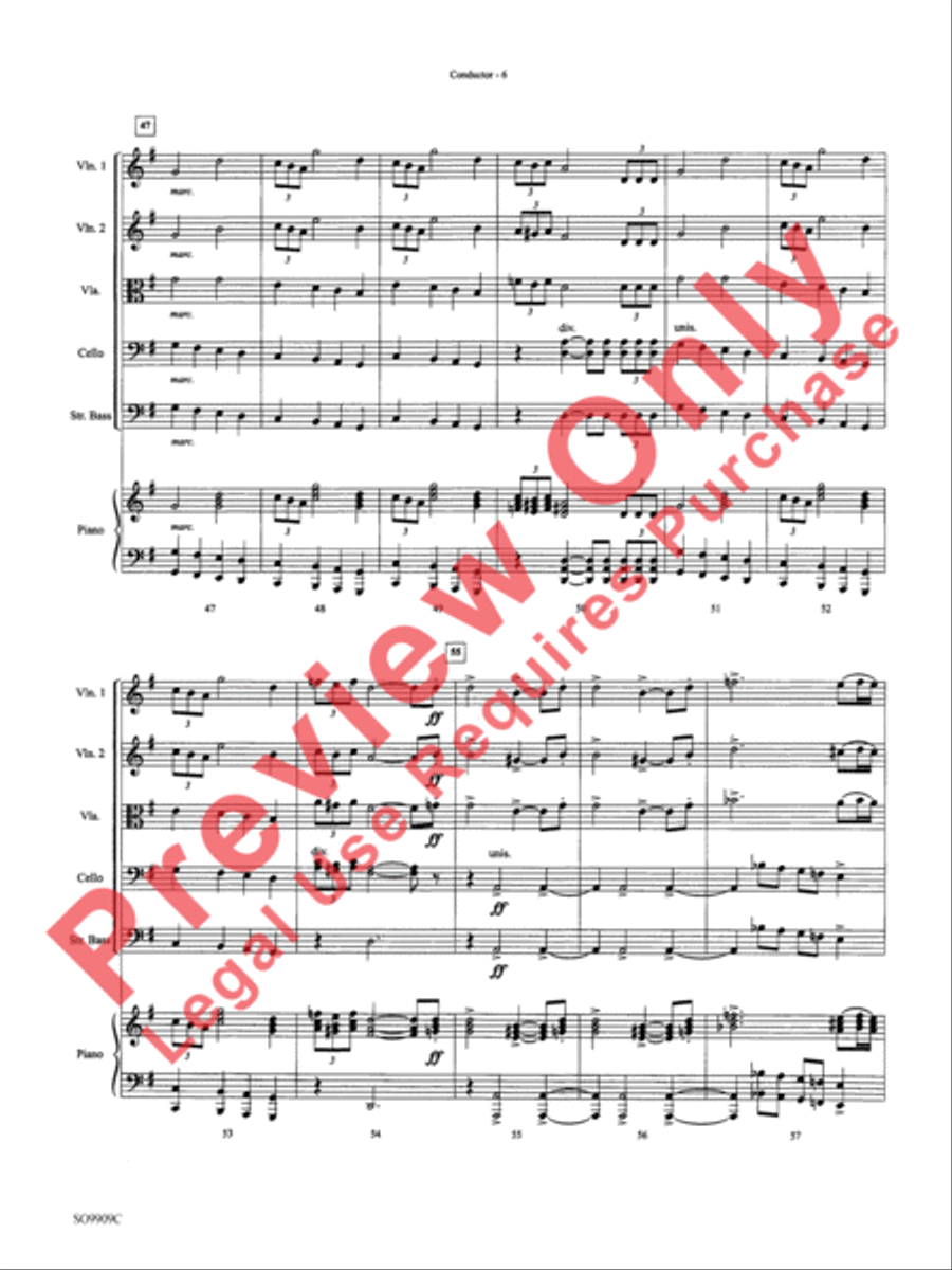 Star Wars (Main Theme) String Orchestra scores gallery preview page 9