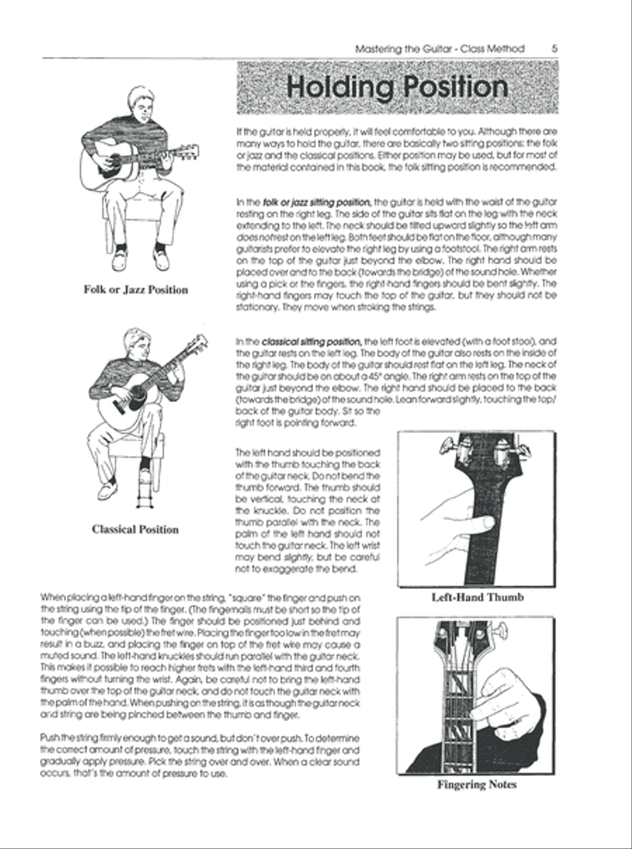 Mastering the Guitar Class Method Short Term Course