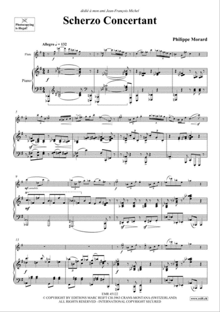Scherzo Concertant Flute Solo scores gallery preview page 4