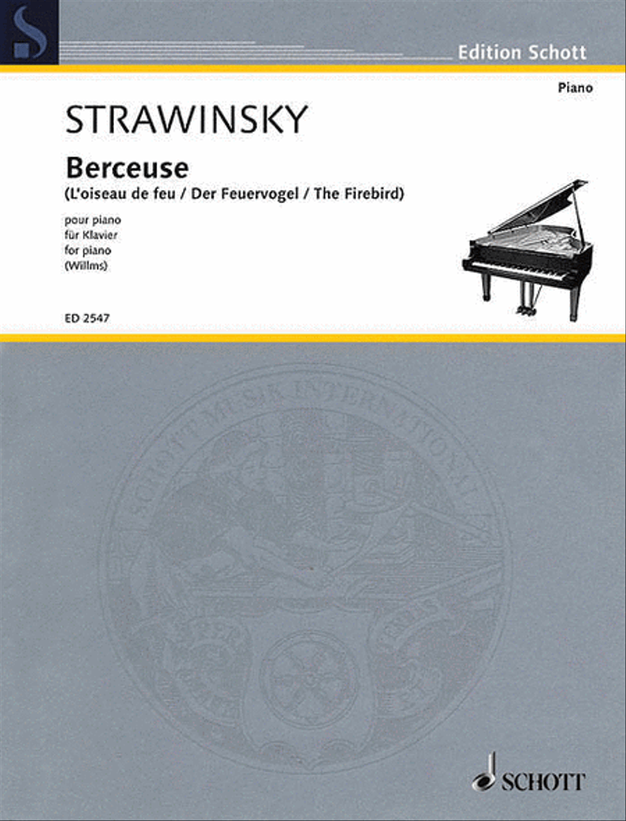 Berceuse from The Firebird Piano scores gallery preview page 1