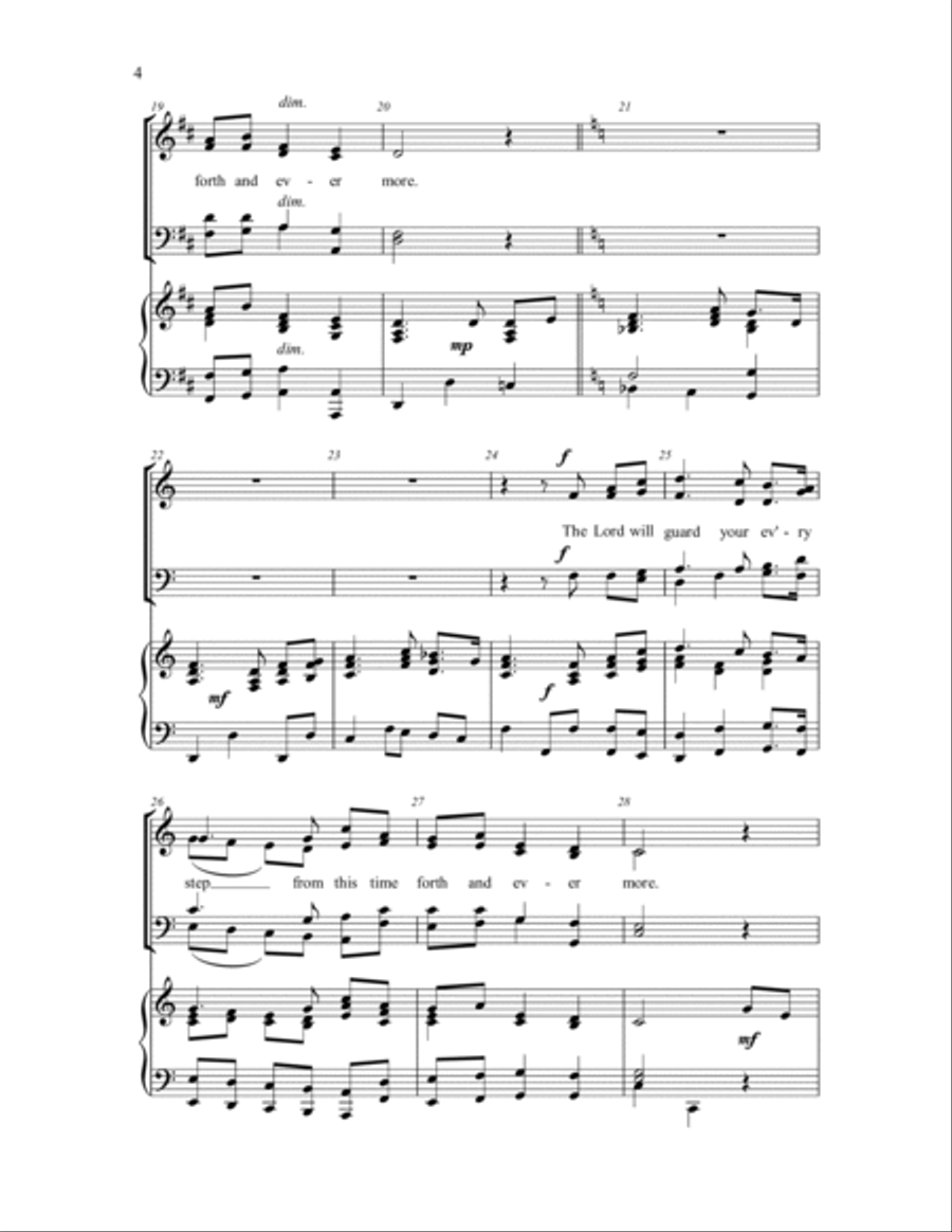 I Lift Mine Eyes 4-Part scores gallery preview page 3