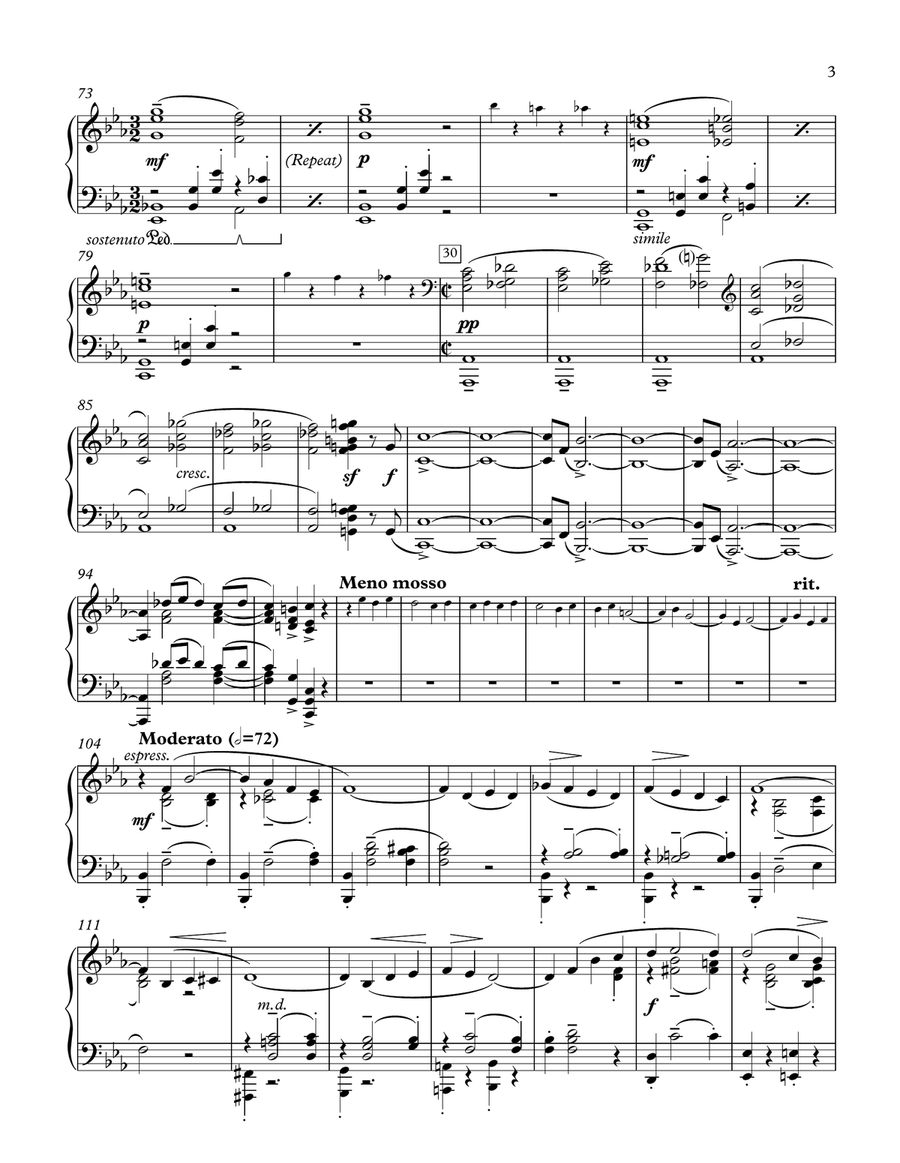 Rachmaninoff Piano Concerto No. 2 in C Minor - Movement 3 (Accompaniment/Orchestral Reduction Only) Piano Solo scores gallery preview page 3