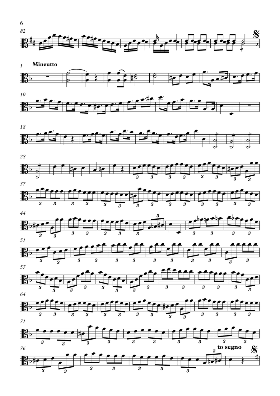 Six Duos Concertantes for Flute and Viola - Viola part Flute scores gallery preview page 6