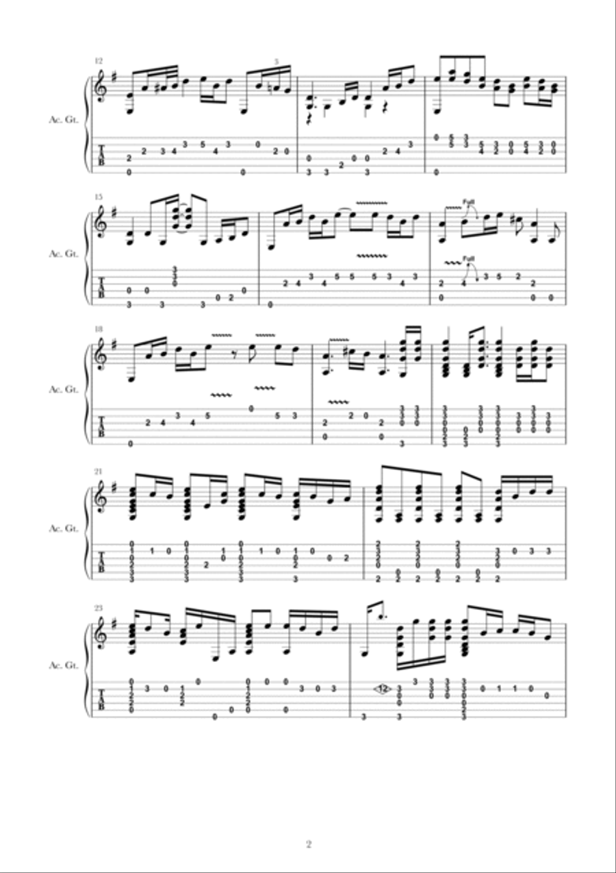 Wish You Were Here by Pink Floyd Classical Guitar Digital
