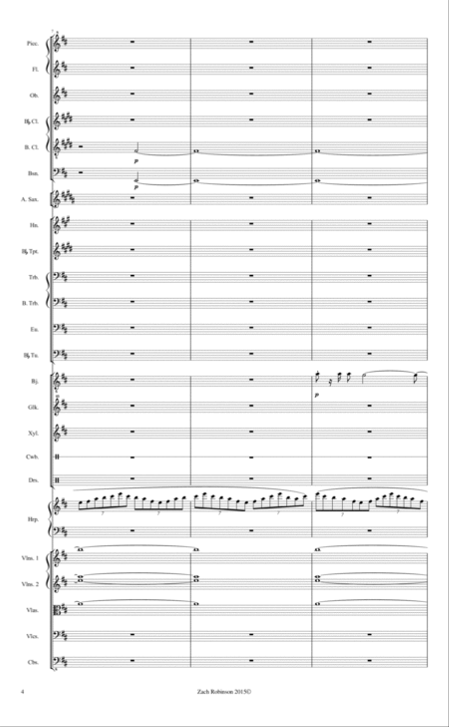 Jack-Rabbit Run Percussion Ensemble scores gallery preview page 4
