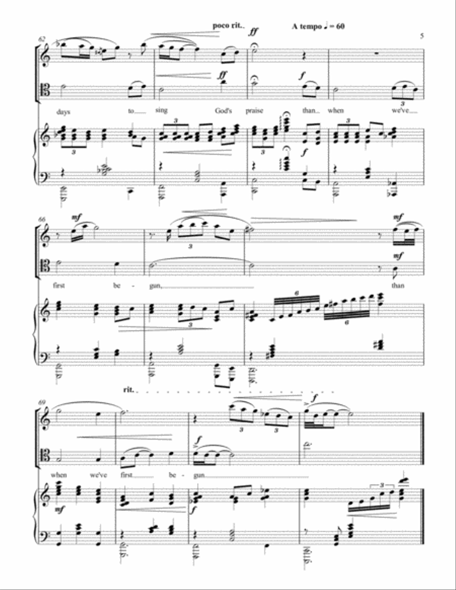 Amazing Grace Piano Trio scores gallery preview page 5
