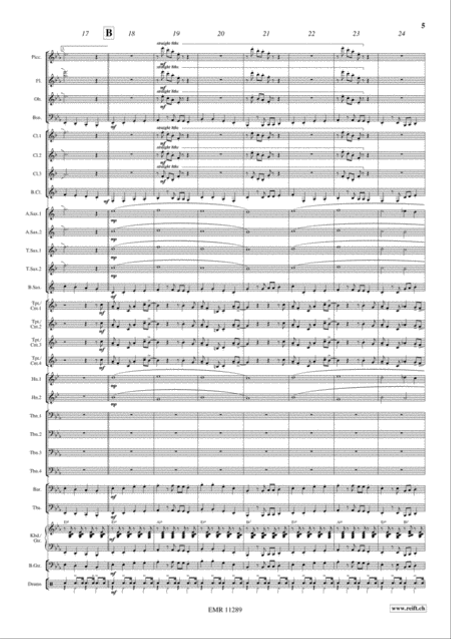 A Swinging Safari Concert Band scores gallery preview page 6