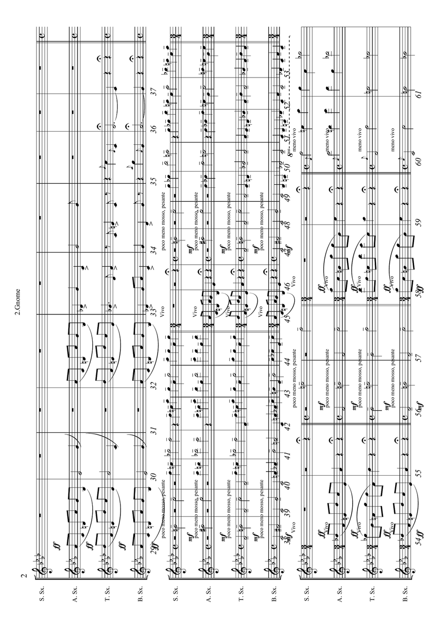 Pictures At An Exhibition Woodwind Quartet scores gallery preview page 4