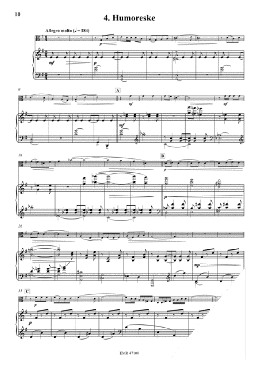 4 Humoresken Piano Accompaniment scores gallery preview page 6