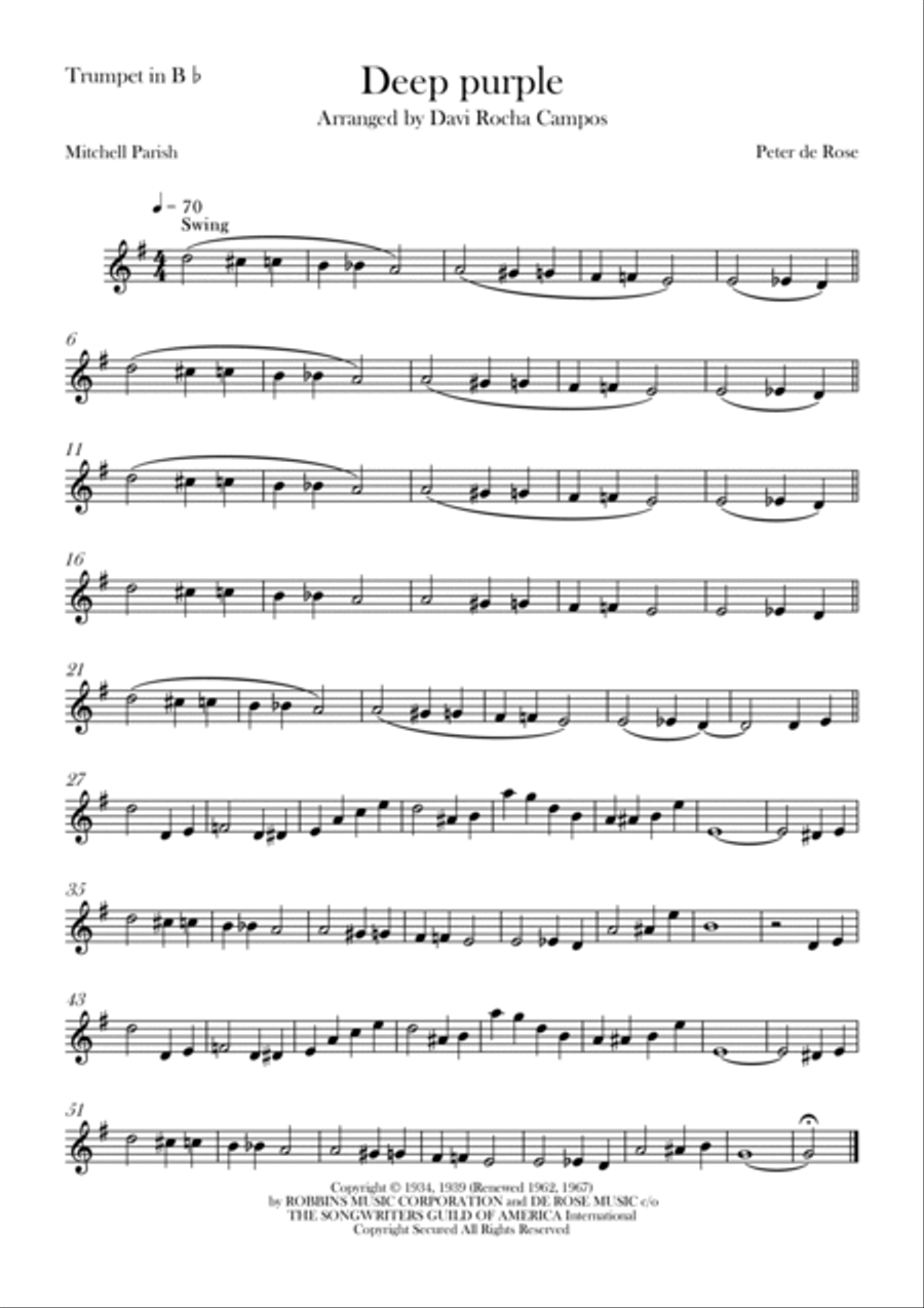Deep Purple Brass Quintet scores gallery preview page 5