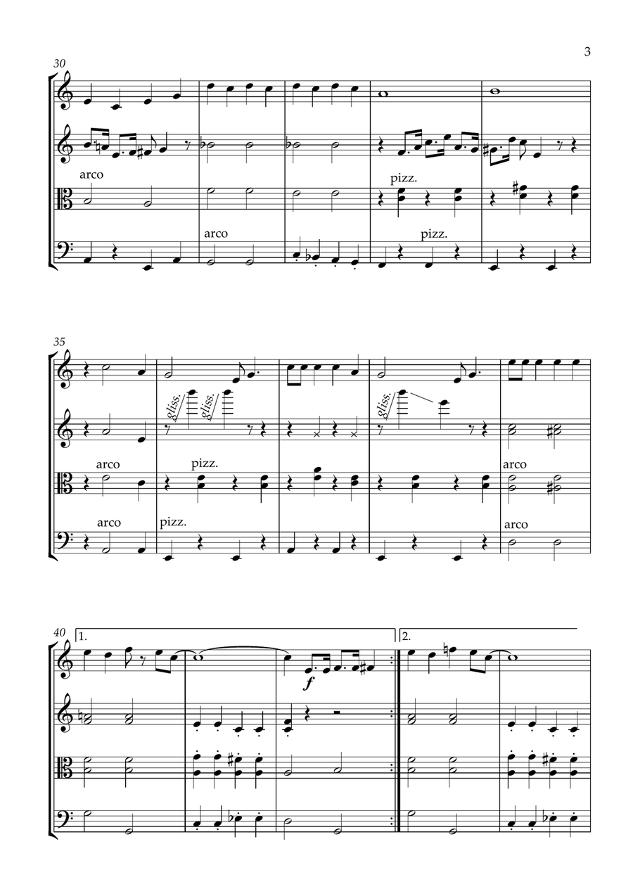 Hello, Dolly! String Quartet scores gallery preview page 3