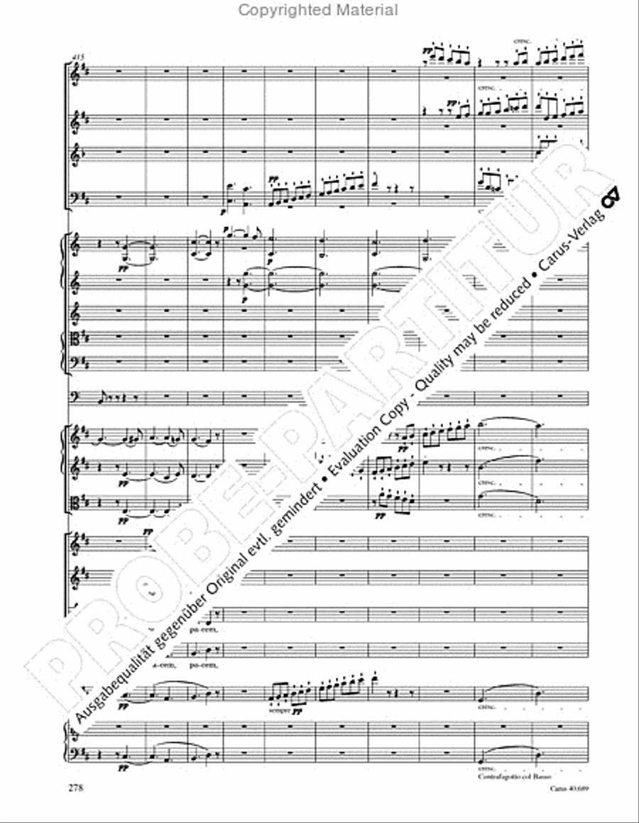 Missa solemnis Missa solemnis 4-Part scores gallery preview page 294