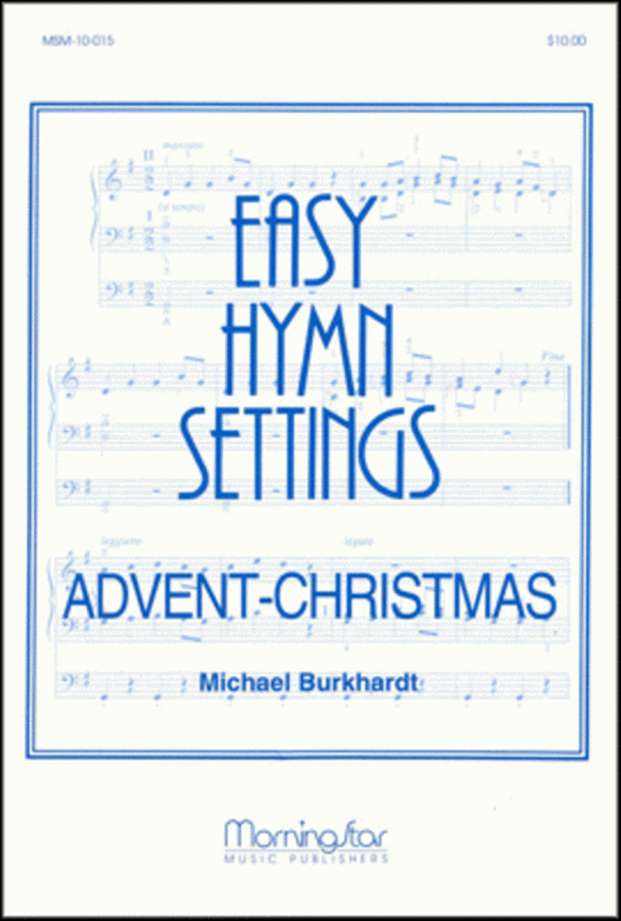 Easy Hymn Settings- Advent/Christmas Organ scores gallery preview page 1