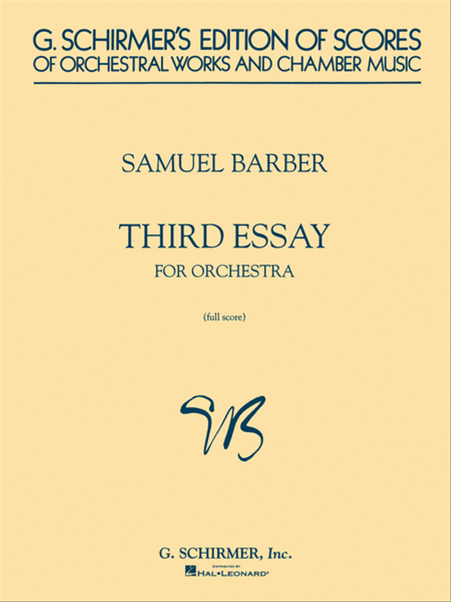Third Essay for Orchestra Orchestra scores gallery preview page 1