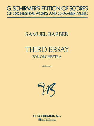 Book cover for Third Essay for Orchestra