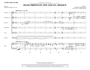 Dear Christians, One And All, Rejoice - Full Score