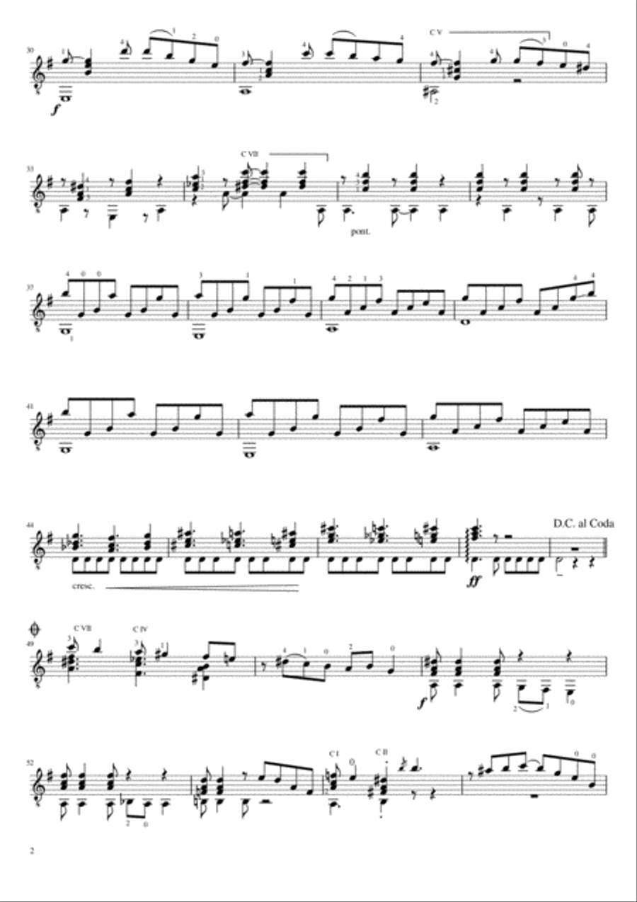 South American Dances Classical Guitar scores gallery preview page 4