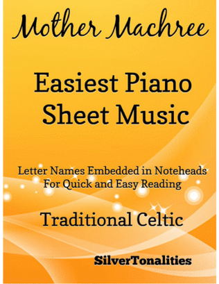 Book cover for Mother Machree Easiest Piano Sheet Music