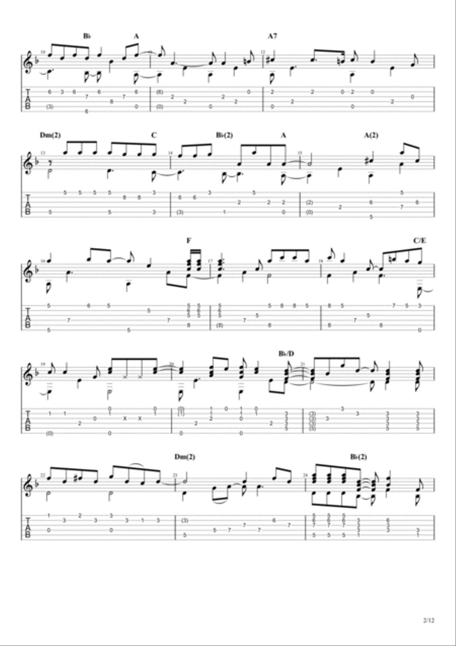 Sultans Of Swing Guitar Solo scores gallery preview page 2