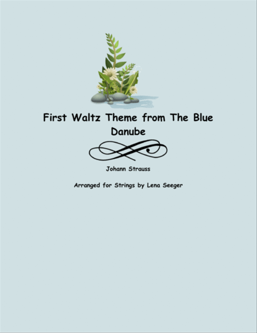 Theme from The Blue Danube String Quartet scores gallery preview page 1