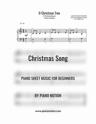 O Christmas Tree (Very Easy Piano Solo)