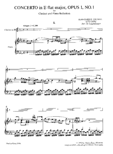 Clarinet Concerto No. 1 in E flat major Op.1