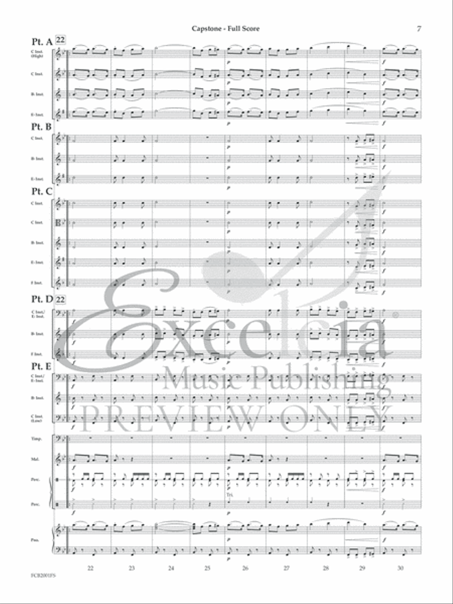 Capstone (Flex) Concert Band scores gallery preview page 8