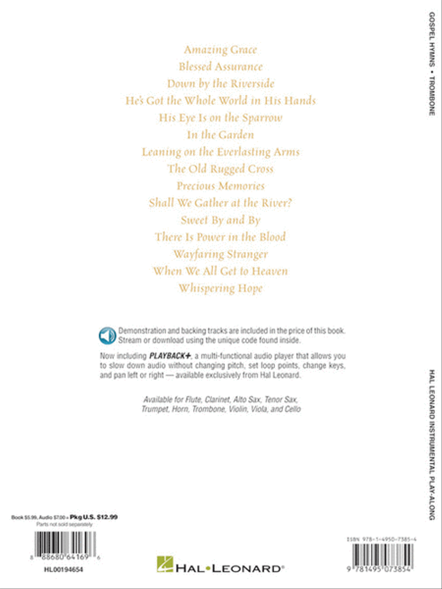 Gospel Hymns for Trombone Flute Solo scores gallery preview page 5