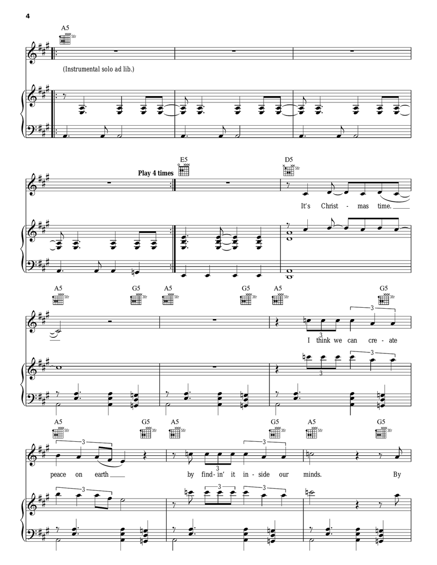 It's Christmas Time It's Christmas Time Piano, Vocal, Guitar scores gallery preview page 4