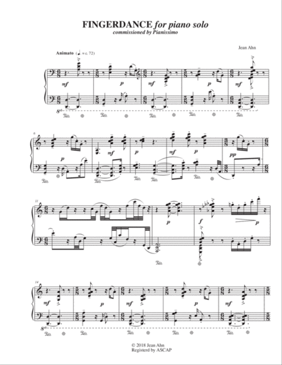 Fingerdance for piano solo Piano Solo scores gallery preview page 3
