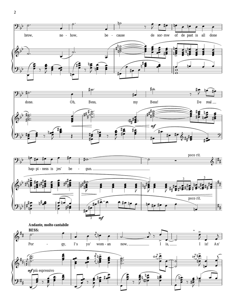 Bess, You Is My Woman Bess, You Is My Woman Baritone Horn TC scores gallery preview page 2