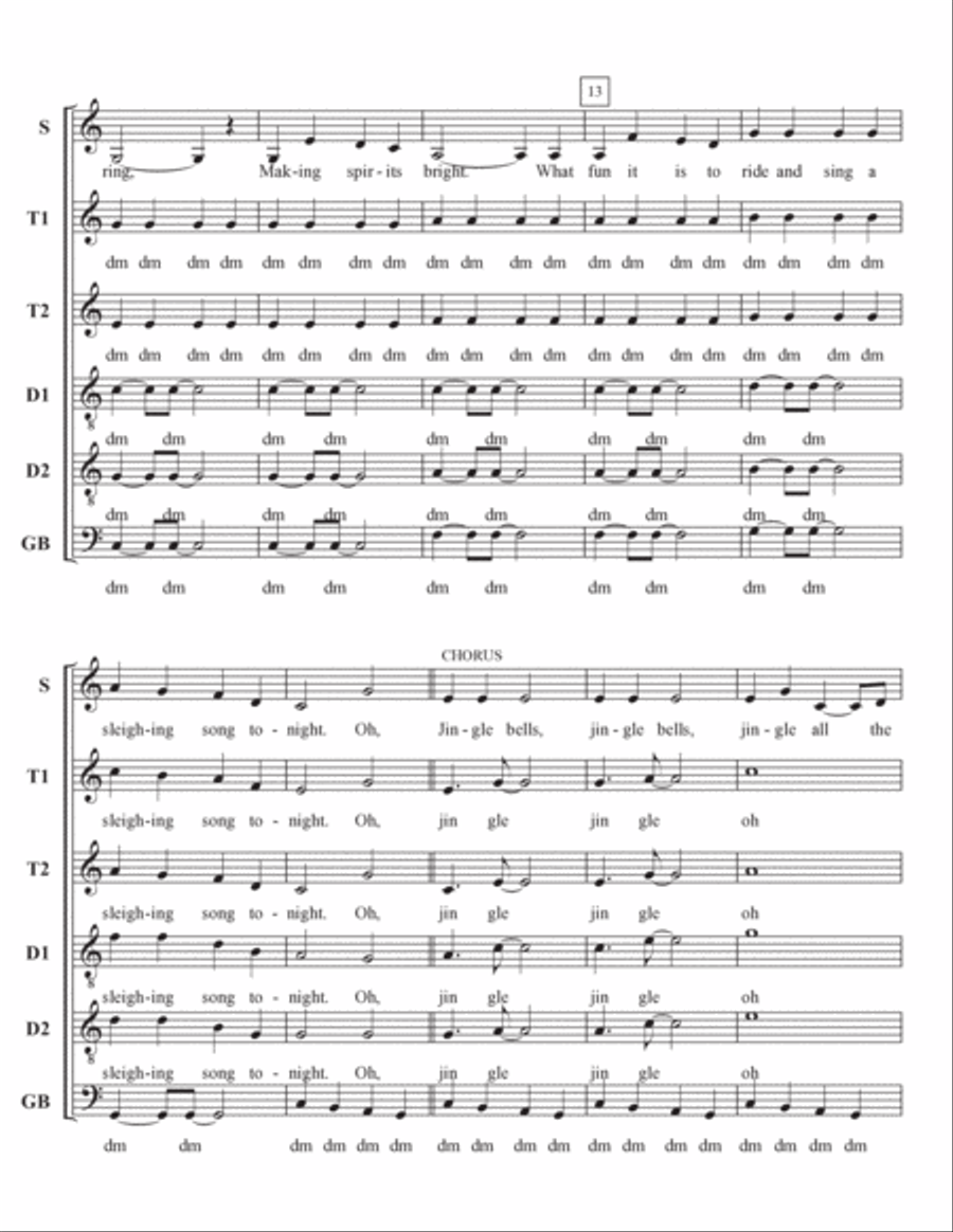 Jingle Bells Divisi scores gallery preview page 3