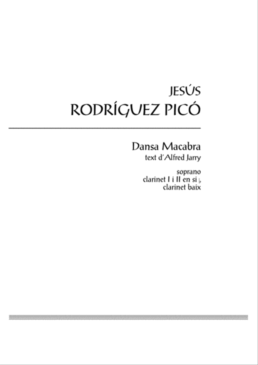Dansa macabra Dansa macabra Small Ensemble scores gallery preview page 3