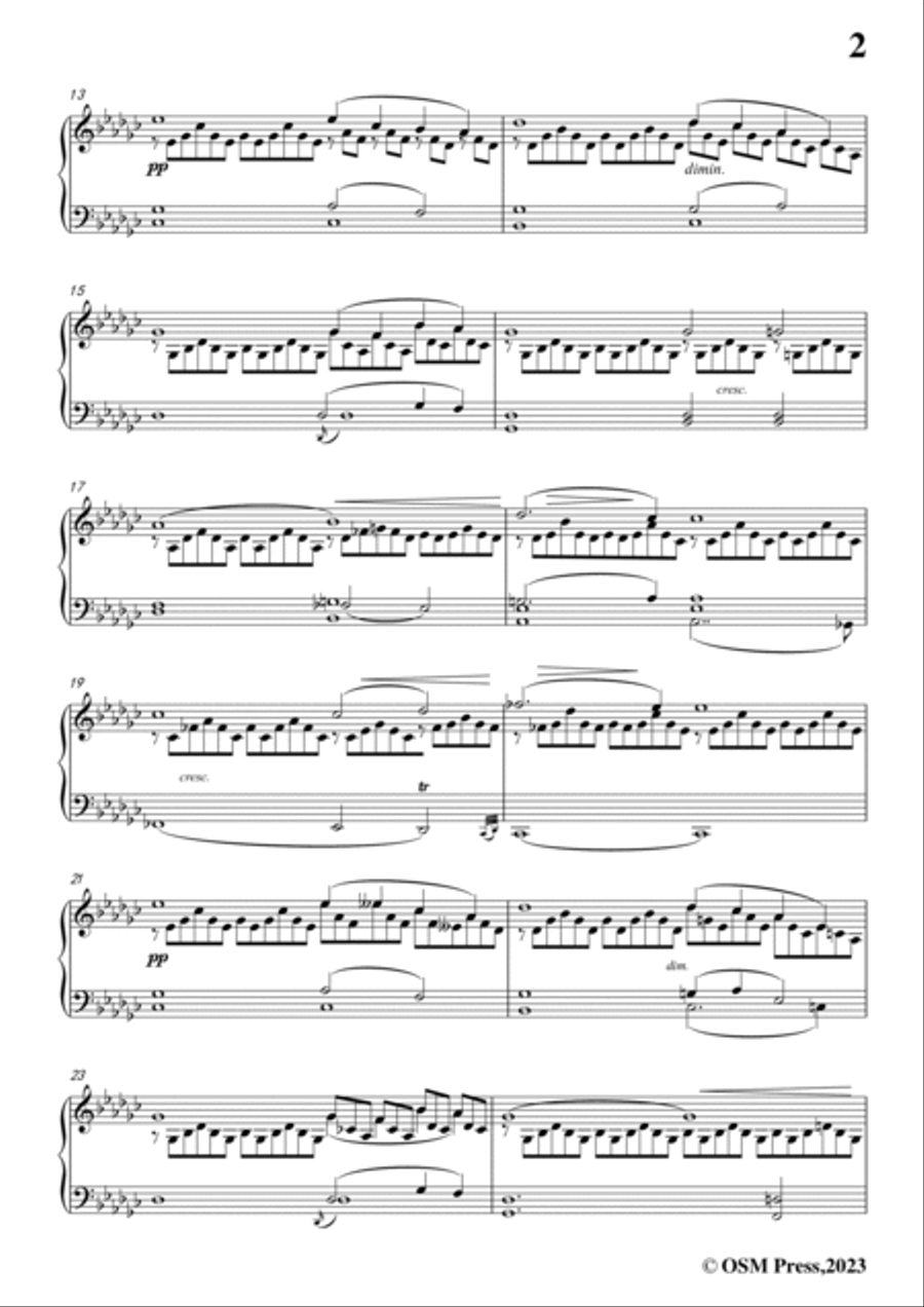 Schubert-Impromptu No.3 in G flat Major,for piano Piano Solo scores gallery preview page 3