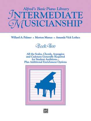 Book cover for Alfred's Basic Piano Library Musicianship Book, Book 2