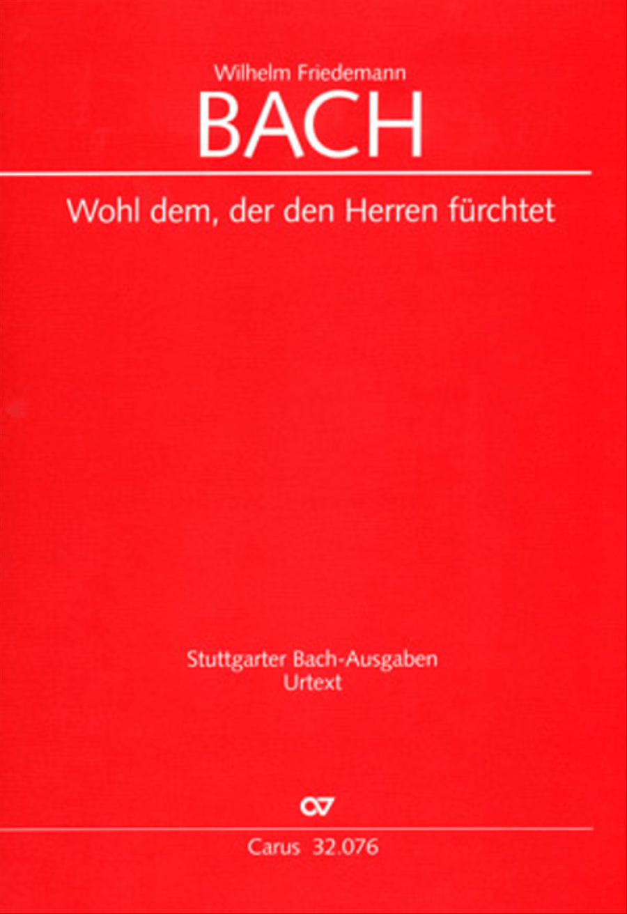 Blessed are all those who fear God (Wohl dem, der den Herren furchtet) SA scores gallery preview page 1