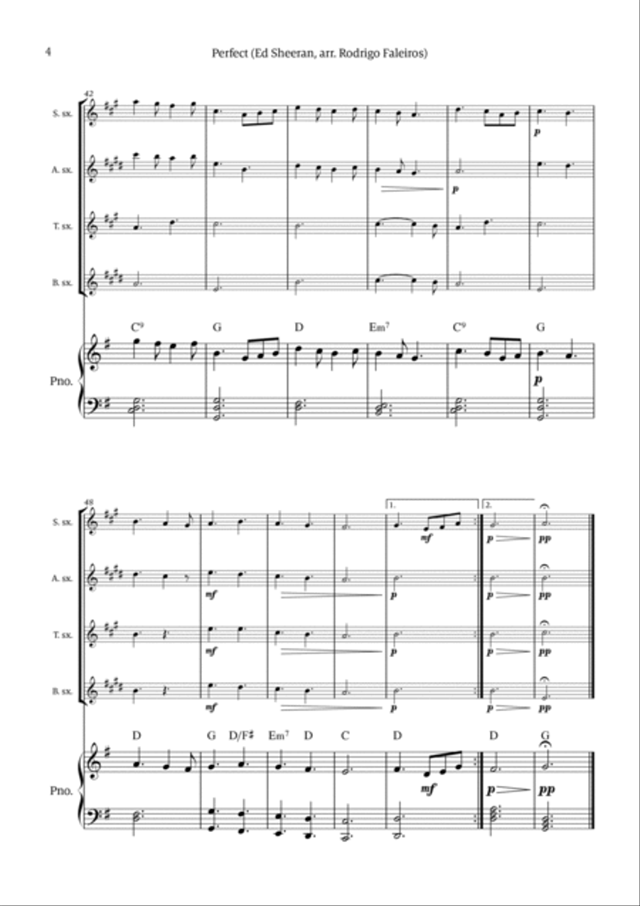 Perfect Tenor Saxophone scores gallery preview page 4