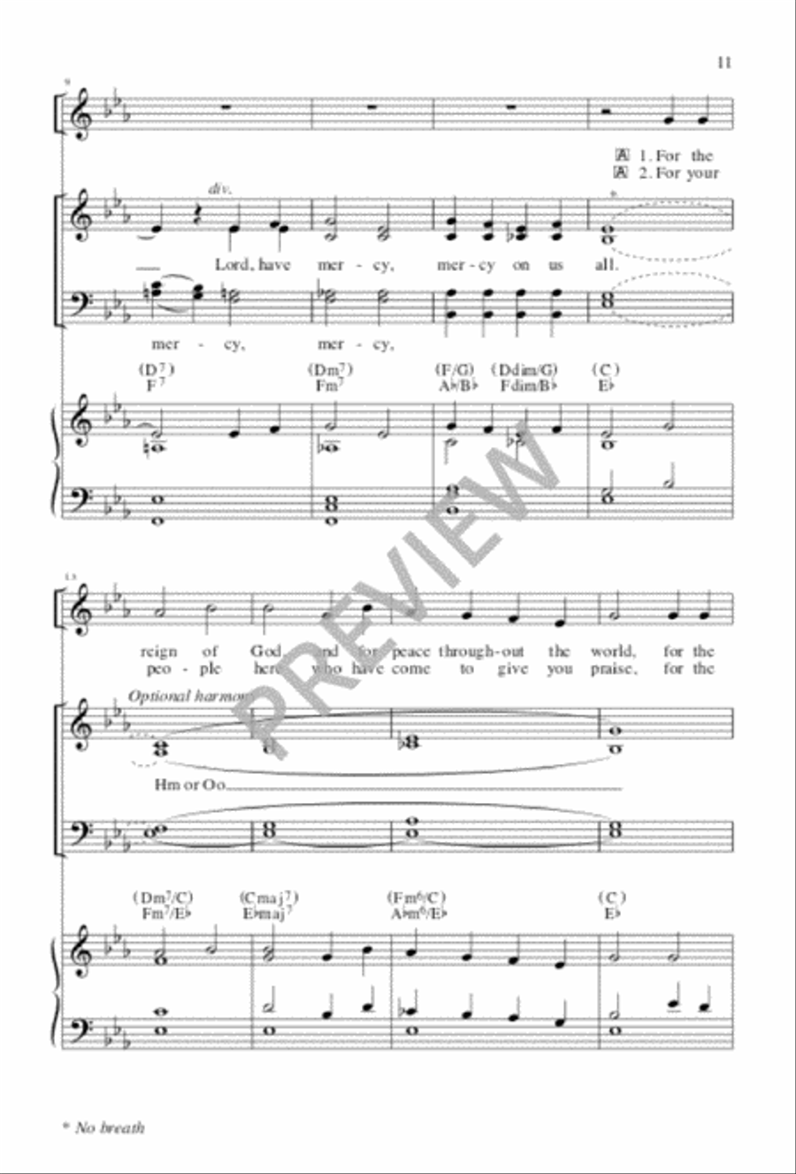 Tree of Life Setting, Holy Communion - Choral edition 4-Part scores gallery preview page 13