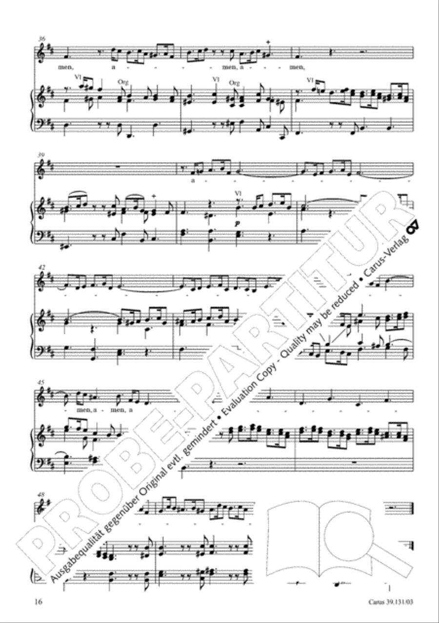 Missa brevis in B minor Alto Voice scores gallery preview page 17